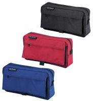 Logo Herlitz trousse avec poche en filet, en polyester, rouge 11415940
