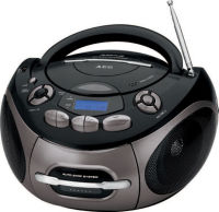 Logo Aeg radio st�r�o cd/cassete sr 4366, noir/titan 95000105