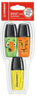 Logo Stabilo surligneur boss mini funnimals, �tui plastique de 3 5550022