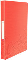 Logo Leitz classeur � anneaux urban chic, format a4, pp, rouge, 4 80426224
