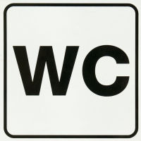 Logo Smartboxpro etiquette pictogramme 'wc', 160 x 160 mm 71600138