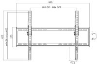Logo Logilink support mural pour tv, inclinable, pour 96,98 - 11116186