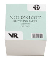 Logo Viktor richter bloc cube 90 x 90 mm, recyclable, coll� 521452