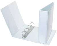 Logo Classeur a5 de pr�sentation - 4 anneaux - dos: 55 mm - blanc 5216054