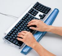 Logo Fellowes repose-poignets gel pour clavier crystals gel, bleu 5391137