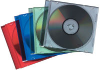 Logo Fellowes pochette vide pour cd slimline, transparent/noir 5398316