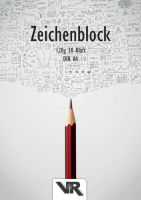 Logo Viktor richter bloc � dessin format a4, 120g/m2, 20 feuilles 5651600