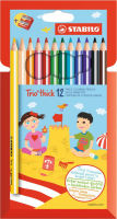 Logo Stabilo crayon de couleur triangulaire trio, épais, étui 5652090
