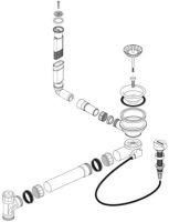 Logo Garniture vidage 1x3,5'' manuel tp rond 237858