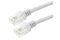 Logo Cable adsl 2+ cordon torsad� avec connecteur rj11 - 15 m blanc 282051