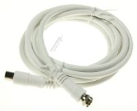 Logo Cordon blanc coaxial male/fiche f male 2,5m classe a q260580