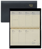 Logo Brepols agenda semainier 'accent', 2024, 90 x 160 mm, noir 75124744