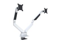 Logo M vesa gas lift arm dual side  by side blanc w128599846