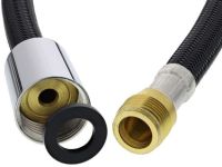 Logo Flexible d.douche 120cm m15x1 nylon noir 124403