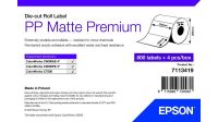 Logo Printer label blanc self-adhesive printer label w128781473