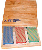 Logo Dmt kit de pierres  aiguiser diamant, bote en bois, 3 pcs 62350288