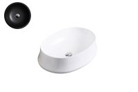 Logo Luisina - c�ramique - volga - vasque � poser volga en c�ramique noir