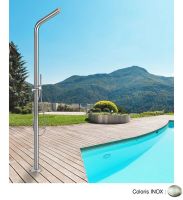 Logo Colonne de douche mitigeur avec douchette indoor & outdoor colonne piscine - wx72828 inox