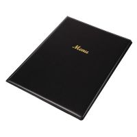 Logo Prot�ge-menus en pvc olympia a4 noir e217