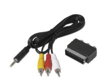 Logo Video cable adapter rca 3 x  rca noir w128823045