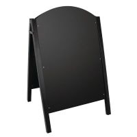 Logo Panneau de trottoir noir structure mtallique olympia cl009