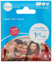 Logo Lebara, produit r�f�rence : carte sim