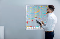 Logo Planning annuel � fiches t 77,2x96 cm - nobo  5511200