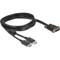 Logo C�ble dms-59 m�le vers 2x dp m�le 2m 12037