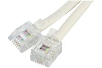 Logo Cordon t�l�phonique rj11 / rj11 ivoire - 2 m 933-c-401