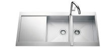 Logo Luisina - evier adagio 2 bacs 1 egouttoir 1160x520 inox lisse ev5621e