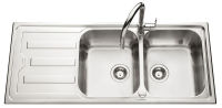 Logo Luisina - evier nuance 2 bacs 1 egouttoir 1160x500 inox lisse ev5721