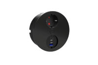 Logo Luisina - double prise 1prise+2usb a/c noirmat ze0156079