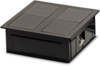Logo Luisina - 2 prise carree tsuno noir mat ze0158079