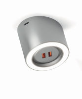 Logo Luisina - spot led double usb ring 4,5w24v acier ze1063245