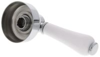 Logo Levier tradon chrom� cpl., blanc/chrom� 123456