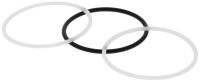 Logo Set d'anneau plastique pour quadris/-s chrom� mz 117342