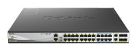 Logo Switch l3 24p mgb poe/poe+ 2 ports 100m 10gbase-t & 4 ports sfp28 10/25g dms-3130-30ps/e