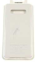 Logo Samsung coque en cuir blanche pour galaxy s10+ ef-vg975lwegww