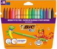 Logo Bic kids feutre kid couleur medium, �tui en carton de 18 5103568