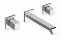 Logo Mlangeur lavabo mural 3 trous quadri - qd23251 chrom
