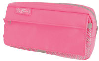 Logo Herlitz trousse  stylos avec poche en filet, rose fluo 50039036