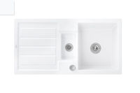 Logo Evier  encastrer villeroy & boch 1 bac, 1 vide-sauce, 1 gouttoir coloris snow white ev3304 02 kg