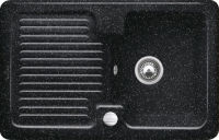 Logo Evier  encastrer villeroy & boch 1 bac, 1 gouttoir coloris chromit ev6745 02 j0