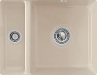 Logo Cuve sous-plan villeroy & boch 1 bac, 1 vide-sauce coloris almond