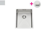 Logo Cuve sous-plan luisina 1 bac coloris inox nid d'abeille, vidage carr?