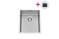 Logo Cuve sous-plan luisina 1 bac coloris inox vintage, vidage automatique
