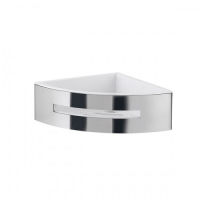 Logo Porte-objets amovible  fixer coloris chrom et blanc 77802300