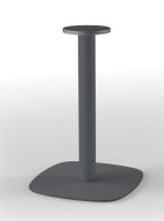 Logo Pied central geny en acier graphite h 882 mm et embase arrondie 400 mm