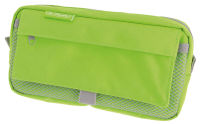 Logo Herlitz trousse  stylos avec poche en filet, vert fluo 50039043