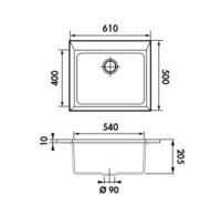 Logo vier luisigranit quadrille, grismtal - luisina ev985 022e